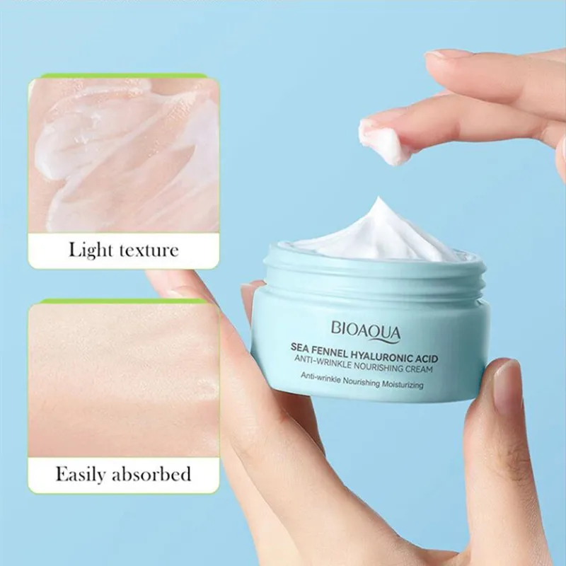 

Hyaluronic Acid Face Cream Moisturizing Nourishing Anti Aging Cream Reduce Wrinkles Brightening Facial Skin Care 60g