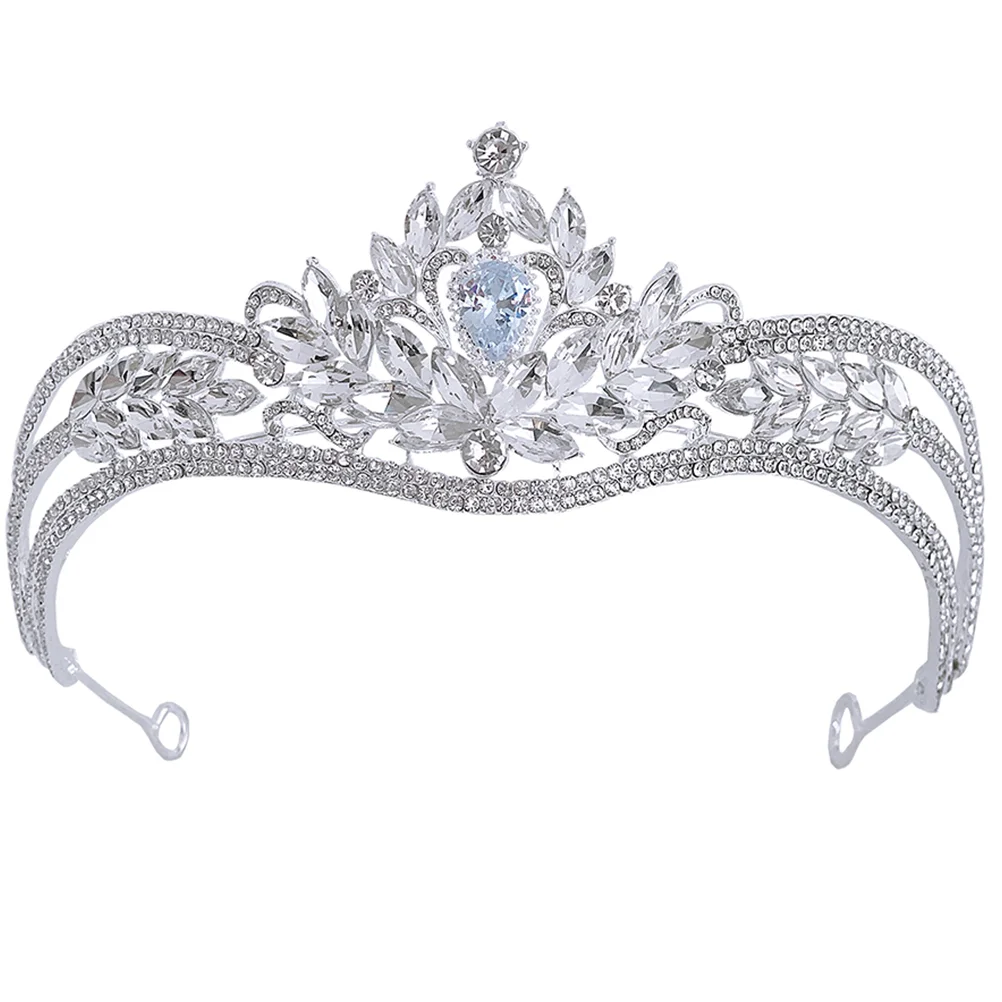 

Crown Wedding Rhinestones Headband Crowns Bride Tiaras Headpiece Women Princess