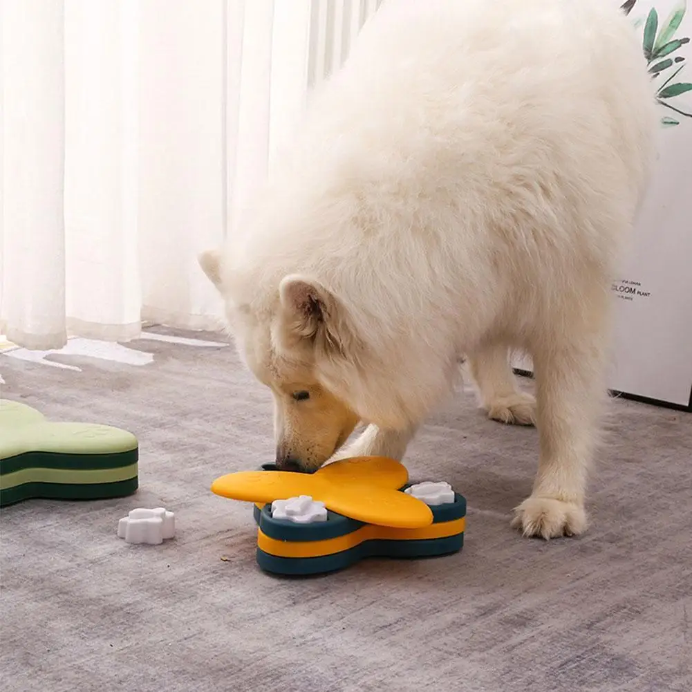 

Puzzle Dog Interactive Toy Turntable Slow Feeder Bowl Bowl Pet Training Eduional Bone Toy Interactive Feeder Game Do I4e9