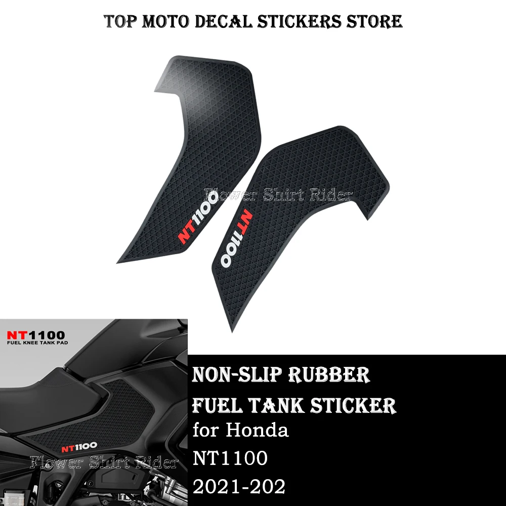 

Motorcycle Non-slip Side Fuel Tank Stickers Waterproof Pad Rubber Sticker For HONDA NT 1100 NT1100 2021-2023