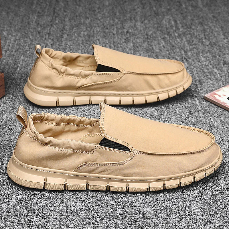 

Туфли мужские с зонтиками, дышащая удобная мягкая ткань, без шнуровки, стиль кэжуал, летняя модная лаконичная обувь для отдыха