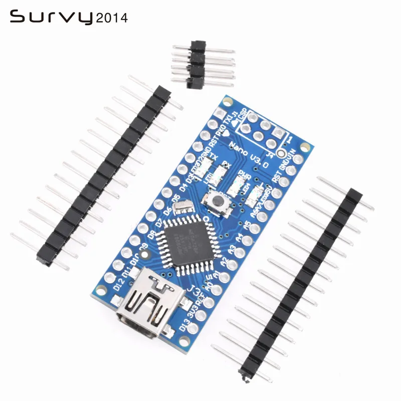 Плата микро-контроллера MINI USB Nano V3.0 ATmega328P 5 в 16 м для Arduino 328P NANO 3 0 |