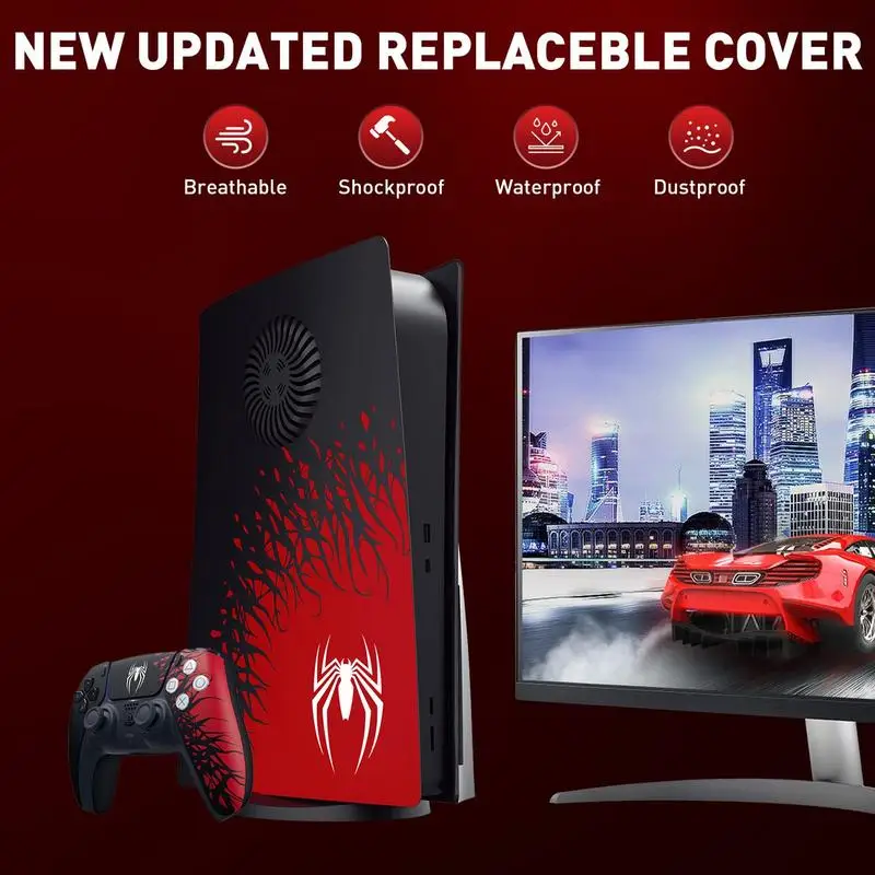 Новая Крышка вентиляционного отверстия для PS5 сменная Лицевая панель задняя