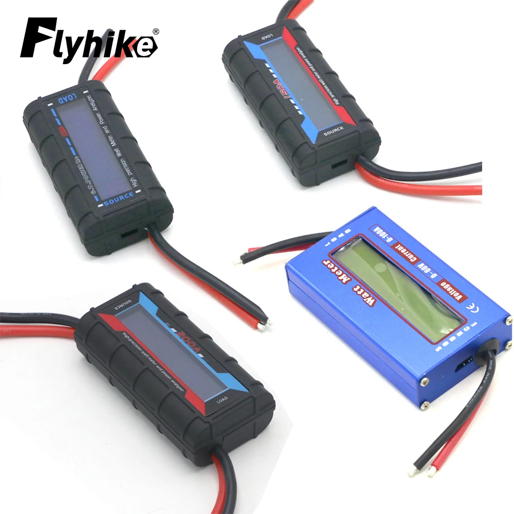 Высокоточный ваттметр, анализатор мощности с ЖК-дисплеем и подсветкой для РУ дрона, 100 А, 130 А, 150 А, 200 А