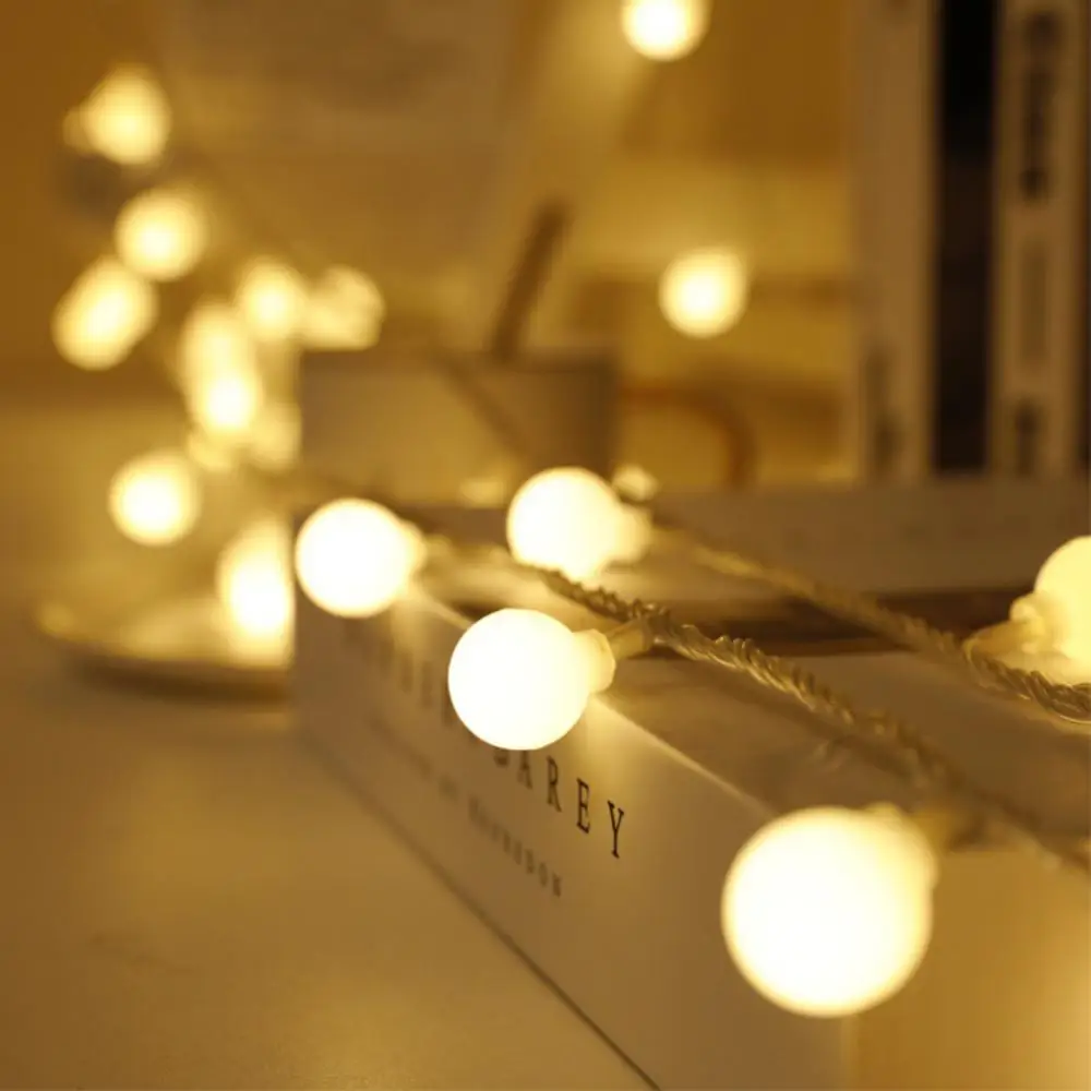 

10M 100 Led Cherry Balls LED Fairy String Lights Ball Chain Light EU US Plug Wedding Christmas Outdoor Room Garland Decoration