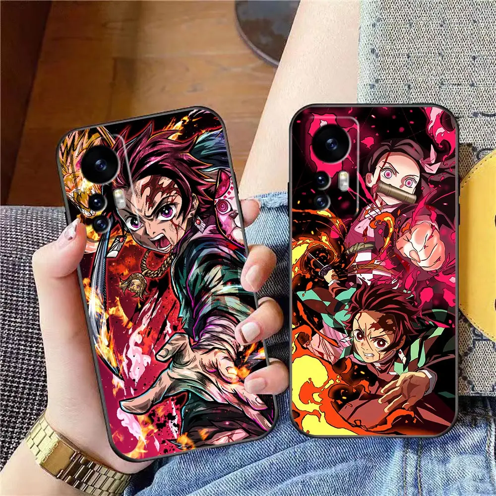 

Phone Case For Xiaomi Mi 13 12 12X 12T 11 11T 10 9 8 Pro Lite Plus Case Funda Shell Cover Demon Slayer Tanjiro Kimetsu No Yaiba