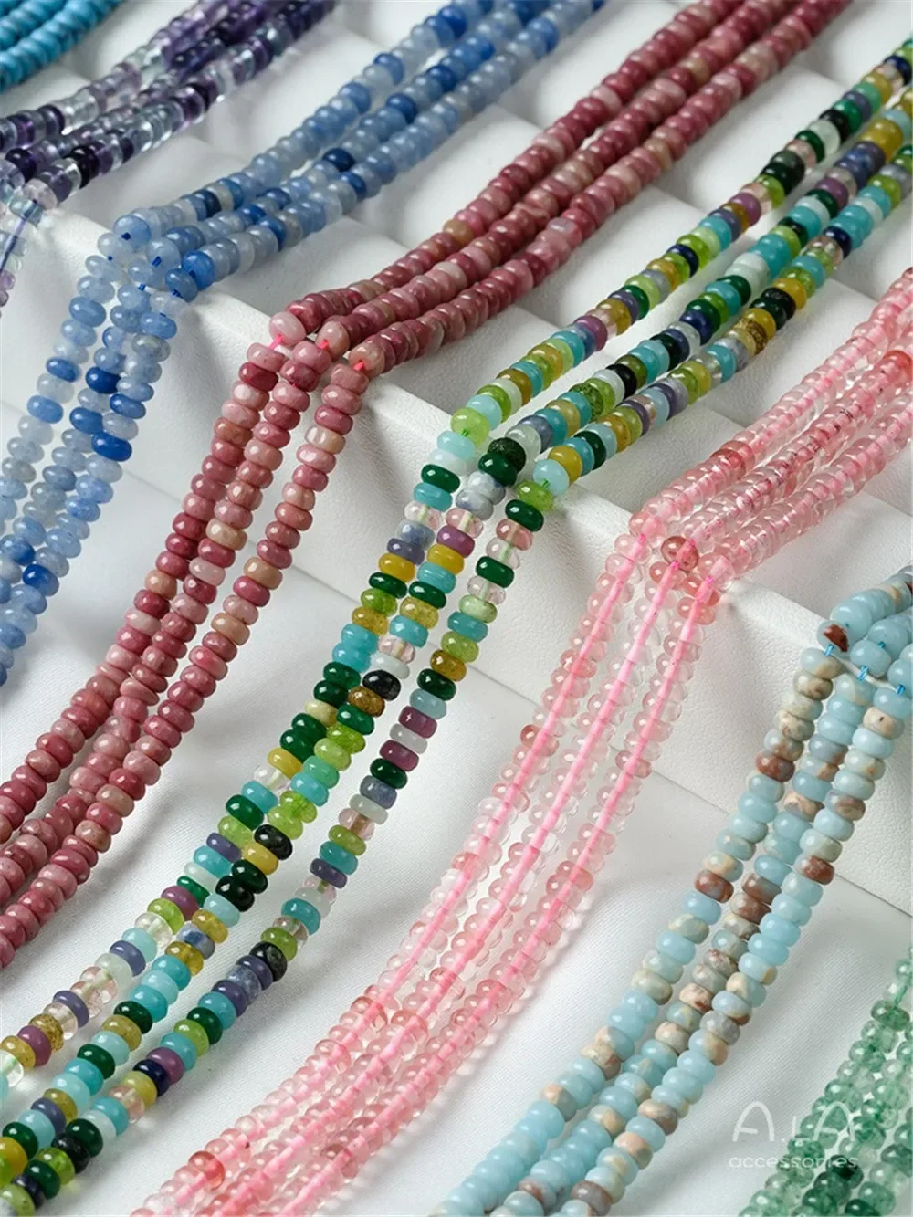 Натуральный камень кристалл агата бусины-счеты разделители свободные бусины