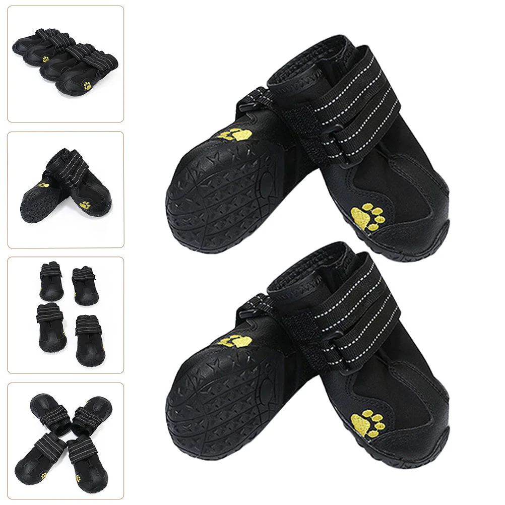 

4Pcs Anti-slip Dog Shoes Outdoor Dog Paw Protector Dog Breathable Shoes