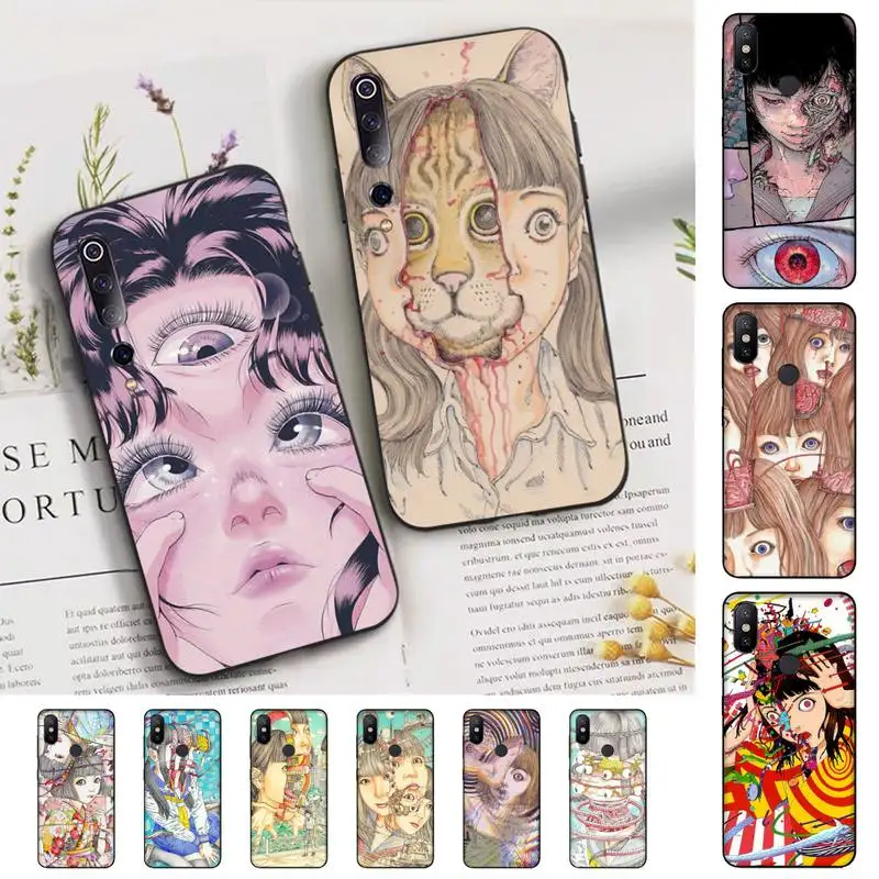 

Shintaro Kago Horror Cartoons Phone Case for Xiaomi mi 5 6 8 9 10 lite pro SE Mix 2s 3 F1 Max2 3