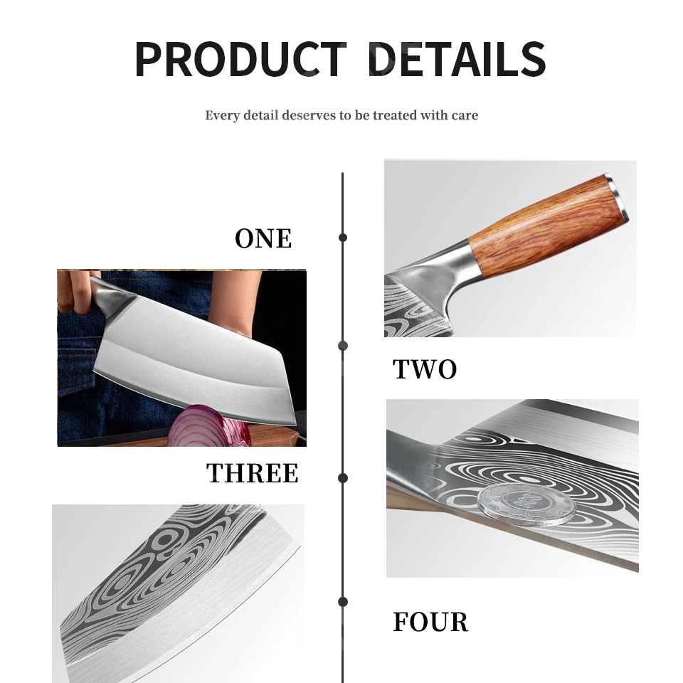 kitchen knives professional chef knife cooking handmade fixed blade chinese knife kitchen utensils and gadgets vegetable cutter free global shipping