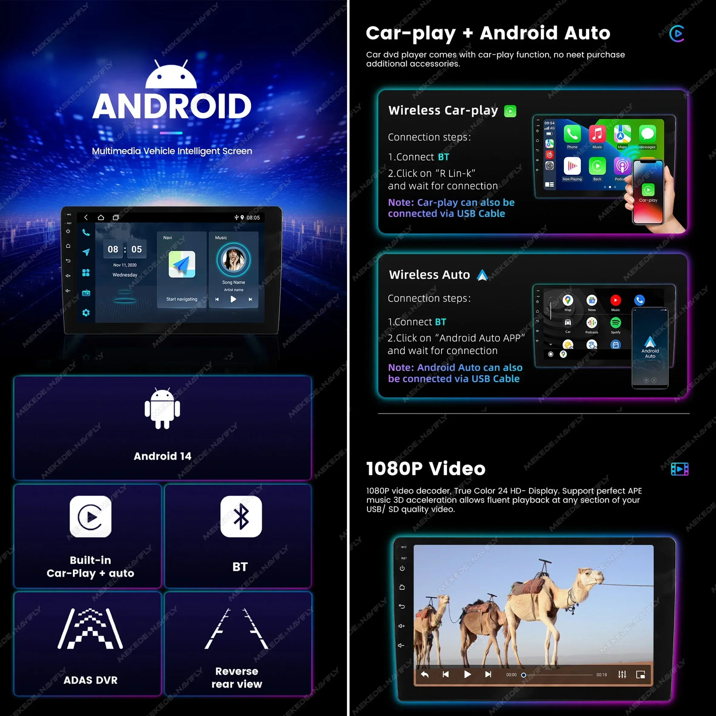 Новинка 2025-9 дюймов интеллектуальная система Android Автомагнитола для Skoda Fabia 2014 - 2019