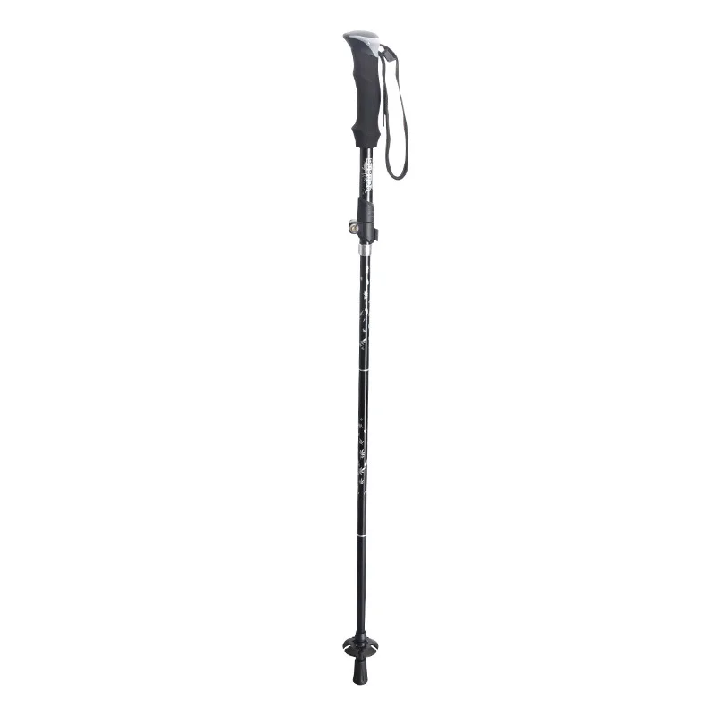 

2pcs Outdoor Foldable Walking Stick Camping Portable Trekking Poles Adjustable Telescopic Alpenstock For Hiking Mountaineering