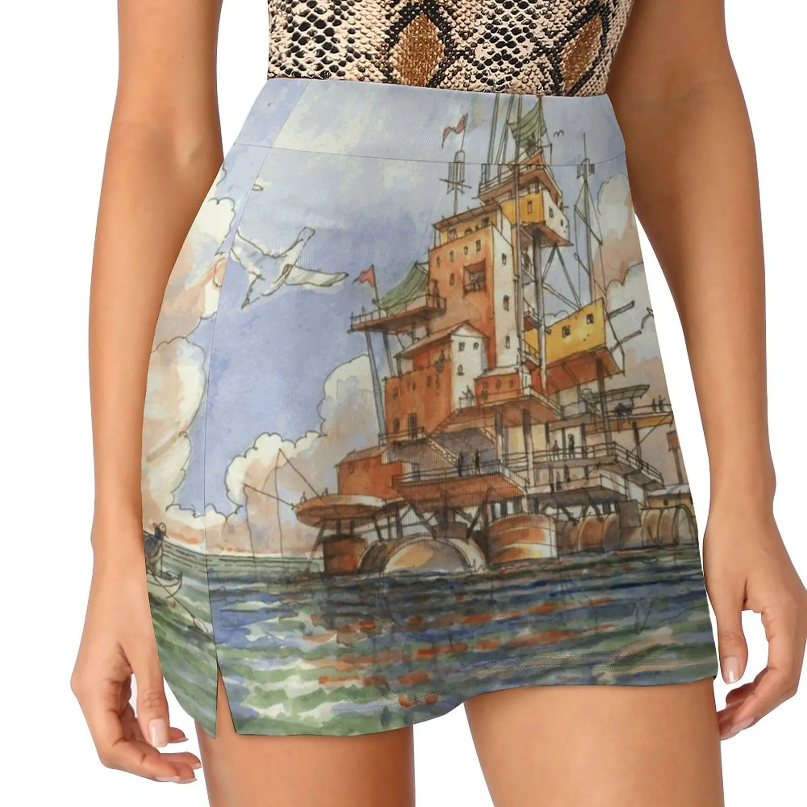 La Citta' Galleggiante Юбки Женская мода 2022 брючная юбка мини-юбки офисная короткая Citta Town