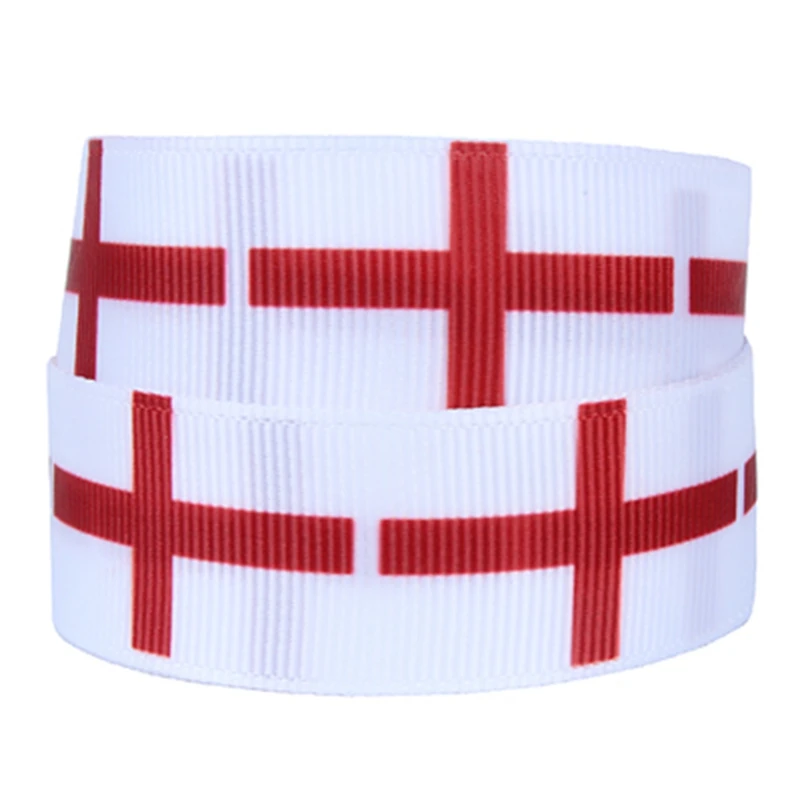 

FLRA Ribbon 2 Inch England flag printed grosgrain ribbons 50yards