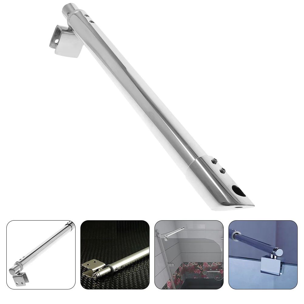 

Glass Door Pull Rod Frameless Shower Hardware Parts Fixed Bar Support Panel Brackets