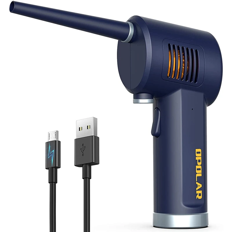

OPOLAR Compressed Air Duster,33000 RPM Electric Air Can For Computer Electronics Cleaning, Reusable Dust Destroyer