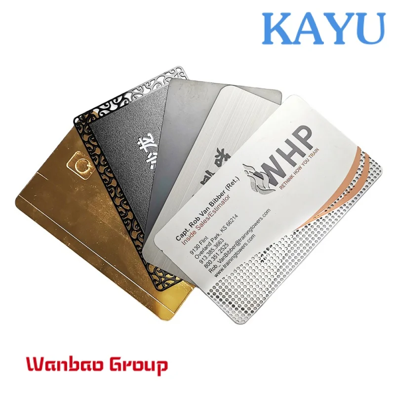 Designer cheap metal credit craft embossed business cards with logo