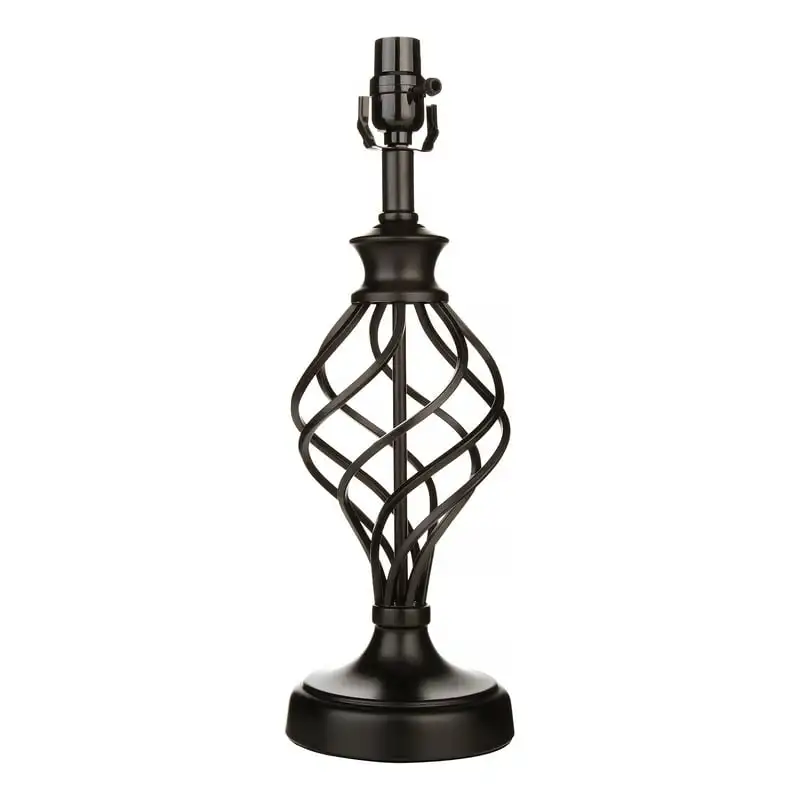 

Twisted Iron Cage Lamp Base, Bronze Finish