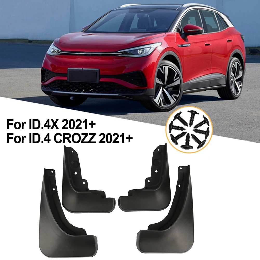 

4pc Car Mudguard Mud Flap Splash Guard MudFlaps Front Rear Fender For ID.4X ID.4 CROZZ Auto Styline Exterior Accessories