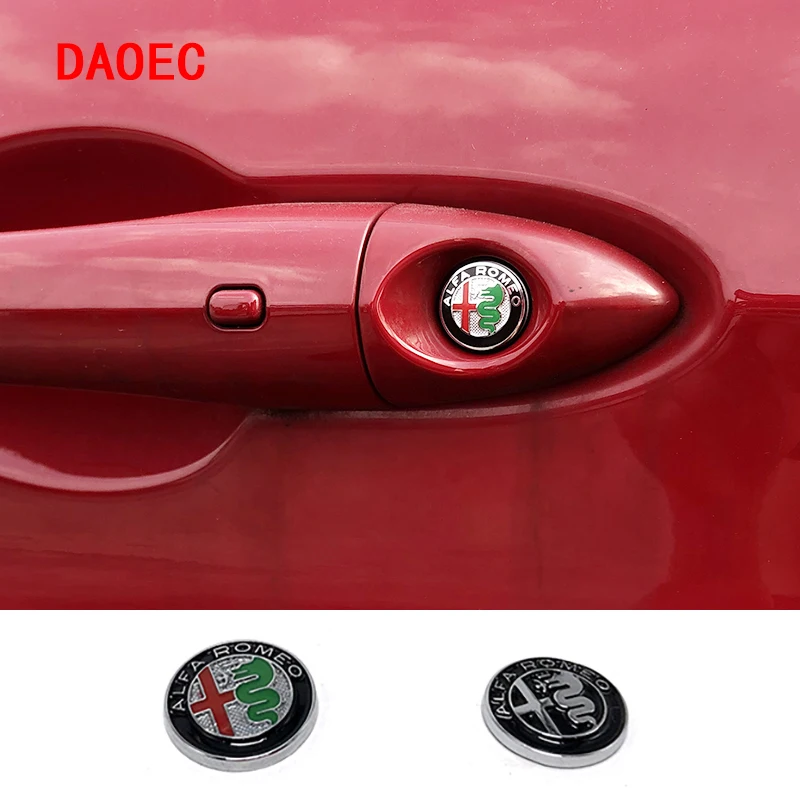 

Car Door Key Hole Protection Decoration Stickers Metal Texture for Alfa Romeo Giulia Stelvio 147 159 Giulietta Car Accessories