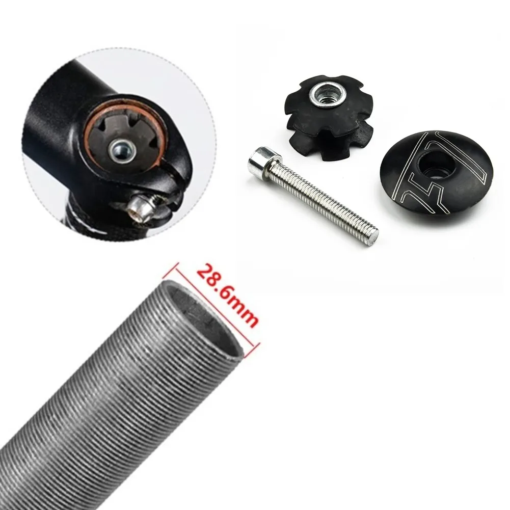 

Bike Sunflower Headset Star Nut&Top Cap Set For 1-1/8\\\\\\\" 28.6mm Bicycle Front Fork Tube Part Bowl Set Of Three Pieces