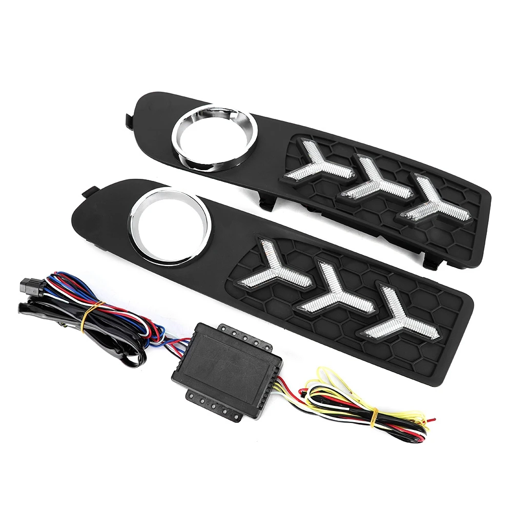 

Pair of 12V LED Three Colors Daytime Running Lights DRL Fits for S80 06-15 for for for