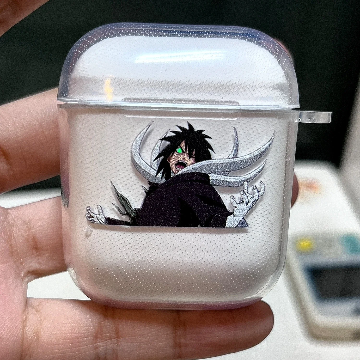 Фото Чехол для гарнитуры Naruto для Apple Airpods 1, 2, 3 Pro, чехол с аниме Uchiha Obito, EVA, защитные чехлы для наушников, аксессуары, коробка для наушников №3