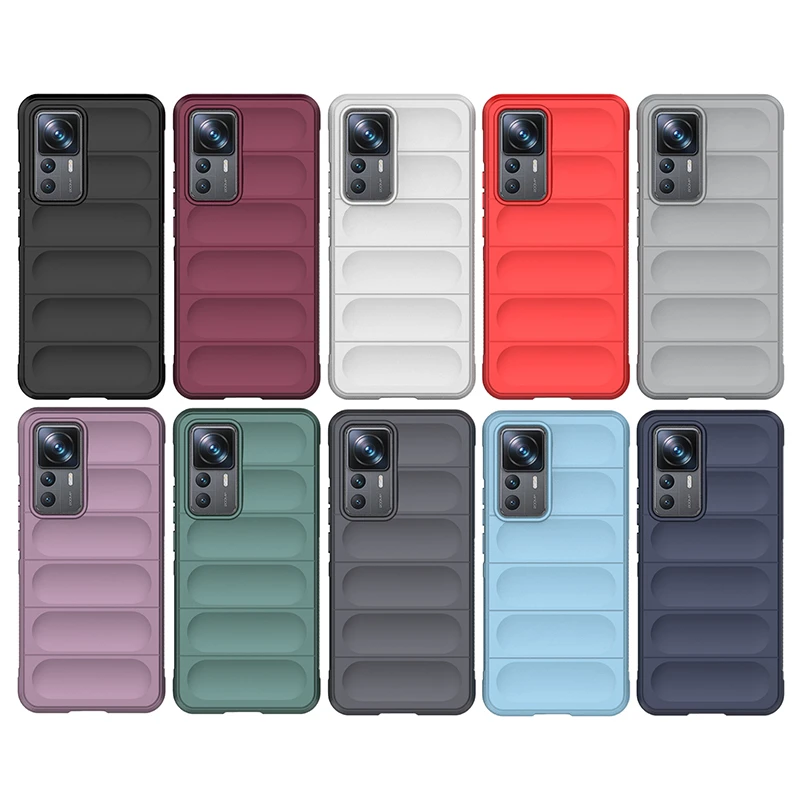 For Cover Xiaomi Mi 12T Pro Case For Mi 12T Pro Capas New Phone Back Rubber Bumper Shockproof Soft TPU For Fundas Xiaomi 12T Pro