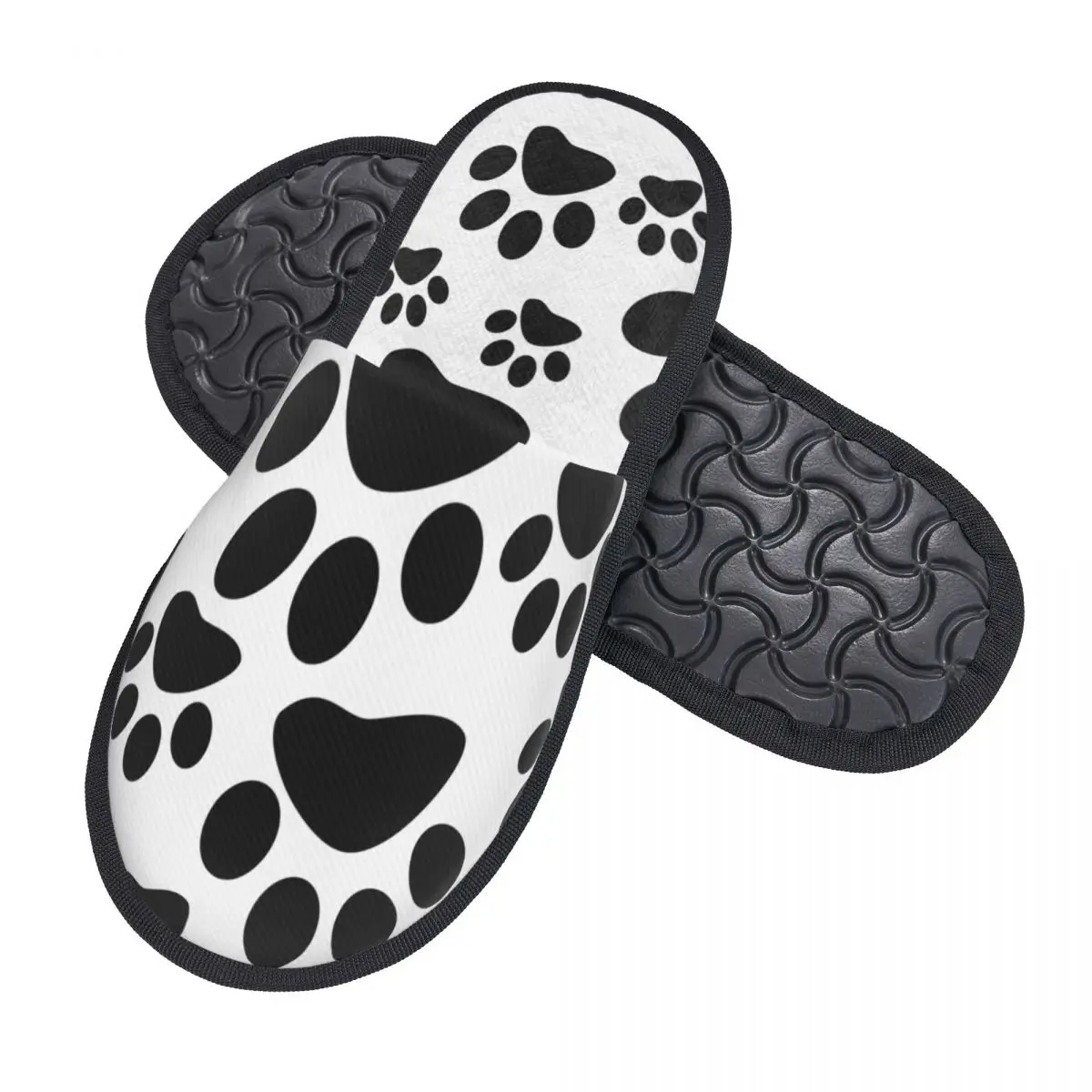 Домашние теплые тапочки с принтом Собачья лапа зимние домашние плюшевые модные