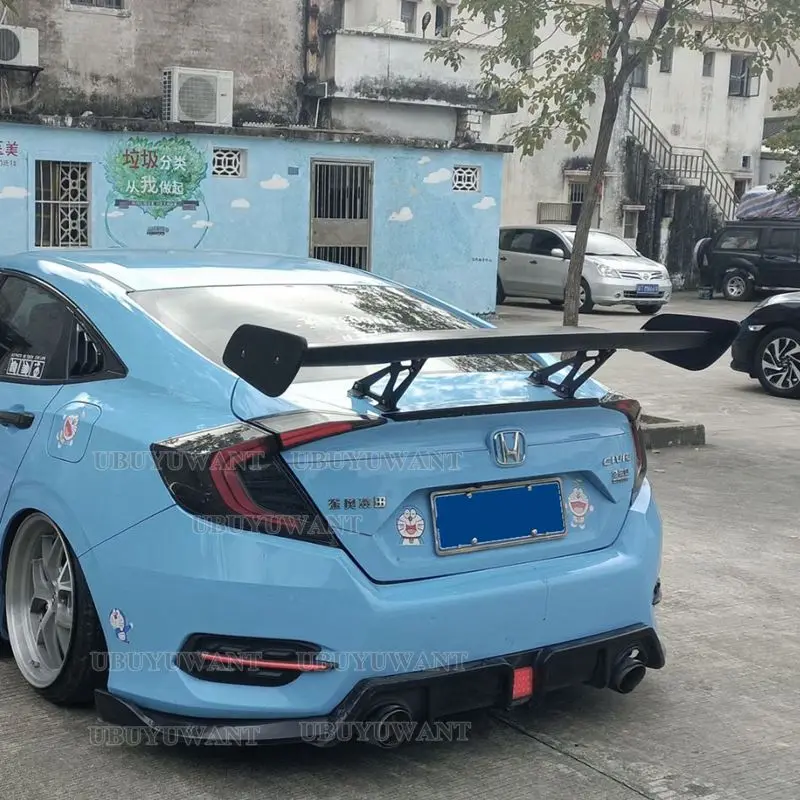 

Wing Racing Sedan Common Universal Wings Car Accessories Car Tail Exterior Trim 145CM ABS Spoilers GT Carbon Fiber Tail Wing