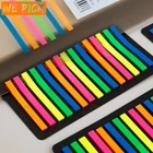 Наклейки для страниц, маркеров, планировщиков, канцелярские принадлежности для офиса и школы, 160300 шт., цветные прозрачные флуоресцентные индексные язычки, флуоресцентные наклейки