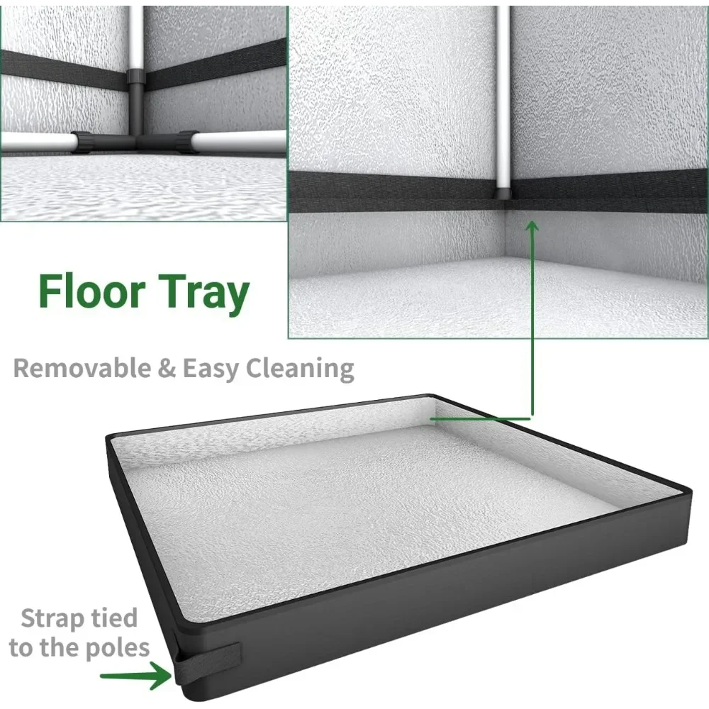 Тент для выращивания растений семейная палатка комнатных 48x48x78 дюймов 600D