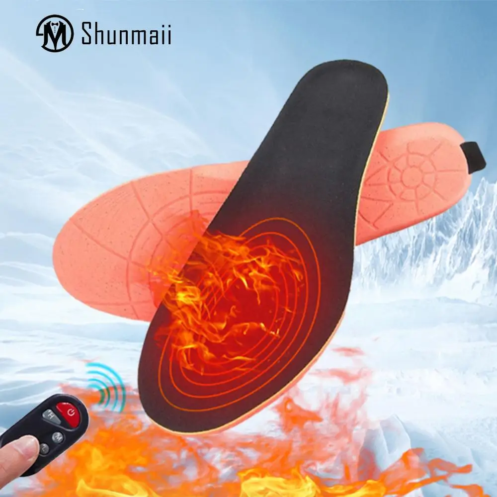 

2000mAh Rechargeable Heated Insole with Remote Control Electric Heated Shoes Insoles Adjustable Temperature Pad for Cold Weather