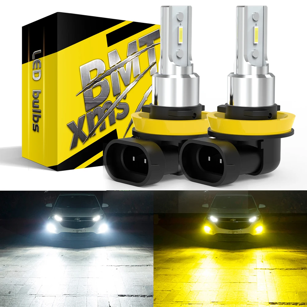 

BMTxms, Комплект Из 2 Светодиодных Противотуманных Фар Canbus H11 H8, Чипы CSP 2504, 24 Вт, Дневные Ходовые Огни