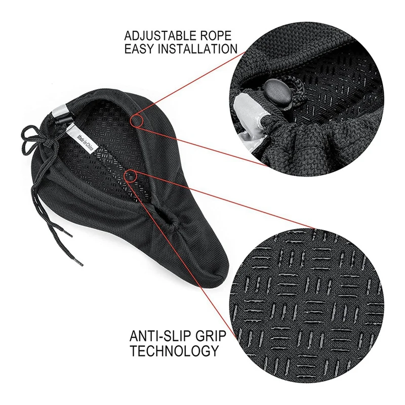 Мягкий силиконовый чехол для велосипедной подушки