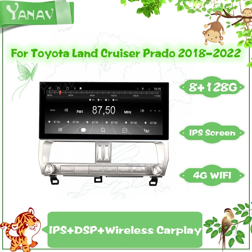 

Автомагнитола для Toyota Land Cruiser Prado 128 150-2018, 2022 ГБ