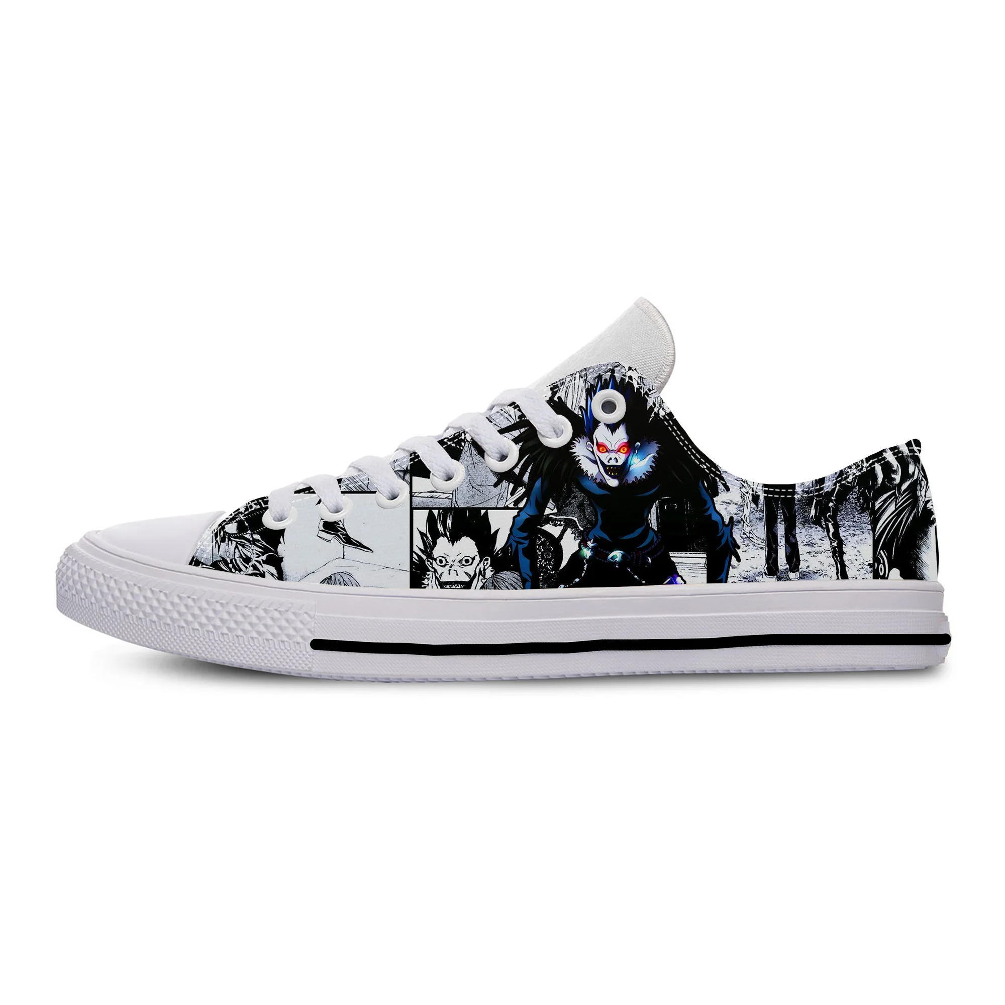 

Japanese Anime Manga Cartoon Demon Death Note Ryuk Casual Cloth Shoes Low Top Lightweight Breathable 3D Print Men Women Sneakers