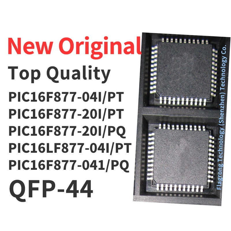 

1 PCS PIC16F877-04I/PT PIC16F877-20I/PT PIC16F877-20I/PQ PIC16LF877-04I/PT PIC16F877-041/PQ QFP-44 Chip IC New Original