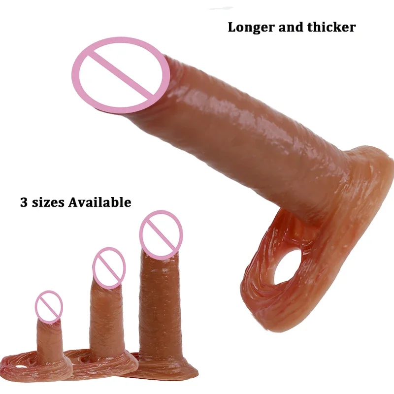 Многоразовый силиконовый увеличитель с задержкой выброса рукав для члена супер