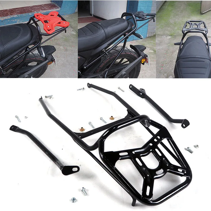 

Rear Luggage Carrier Seat Rack Support Shelf Saddlebag Cargo Bracket Heavy Duty for HONDA CBF190TR CBF 190TR Accessories