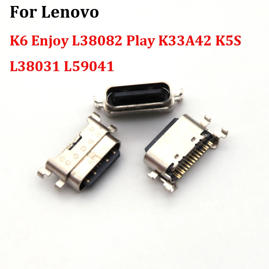 5-10 шт., USB-разъём для зарядки Lenovo K6 Enjoy L38082 Play K33A42 Power K5S L38031 L59041
