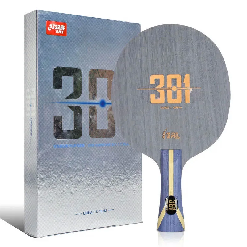 DHS Hurricane 301 H301 Table Tennis Blade 5 Wood 2 AC Offensive Carbon Ping Pong Blade for Chinese National Team