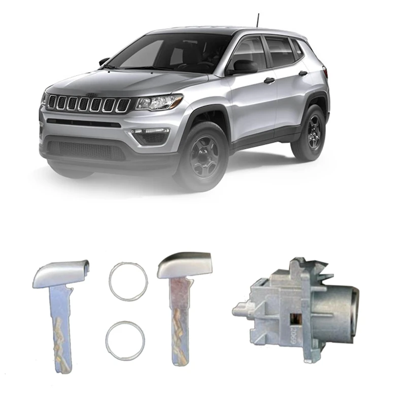 

Новый цилиндр замка передней левой двери с ключом 68312198AA для Jeep Compass 2017-2022