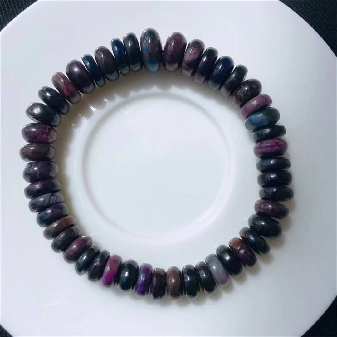 

Natural Purple Sugilite Stone Bracelet Jewelry For Women Lady Men Wealthy Love Gift Healing Crystal 8x4mm Beads Gemstone AAAAA