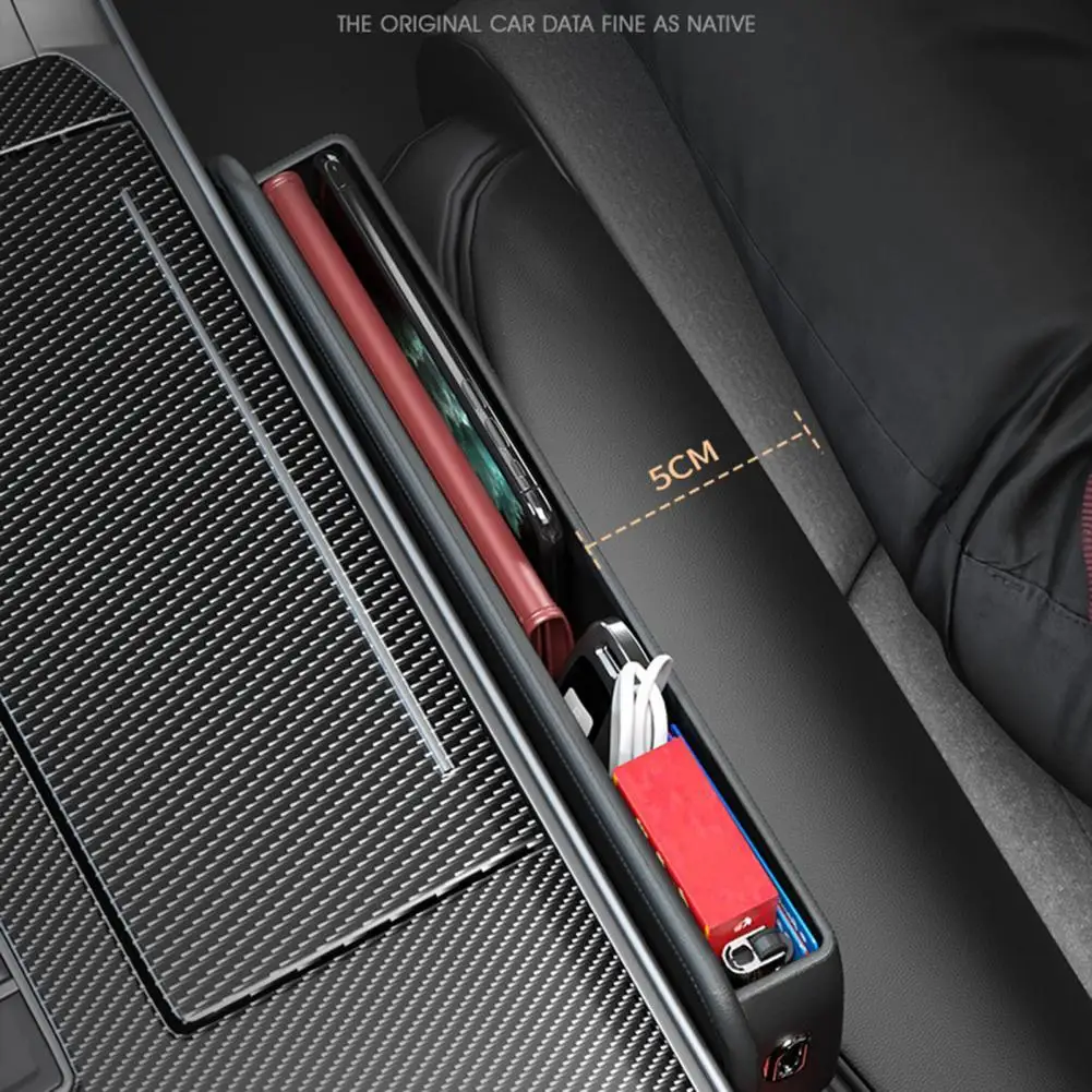 

Universal Console Storage Box Eco-friendly Compact Seat Gap-Organizer Organizer Accessory Car Seat Gap-Box