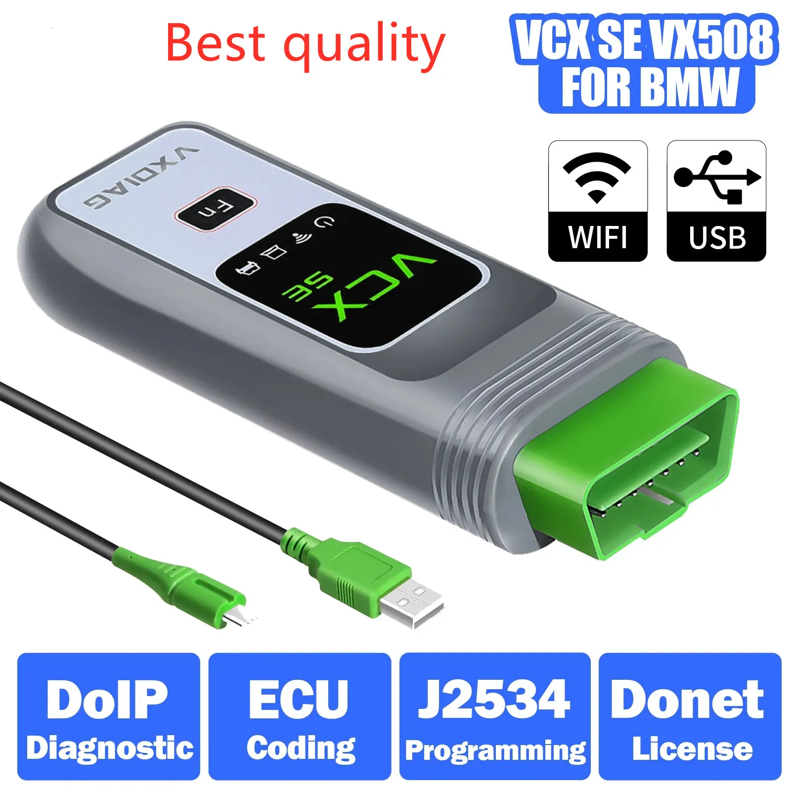 

VXDIAG VCX SE VX508 для BMW ICOM A2 A3 автомобильный OBD2 сканер OEM DoIP все системы диагностический инструмент Программирование ECU J2534 Программирование лучше