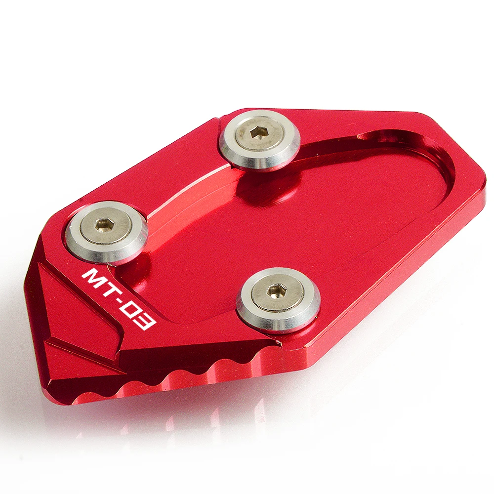 

For Yamaha MT03 MT 03 2015 2016 2017 2018 2019 Motorcycle Side Stand Pad Plate Kickstand Support Extension Enlarger MT-03