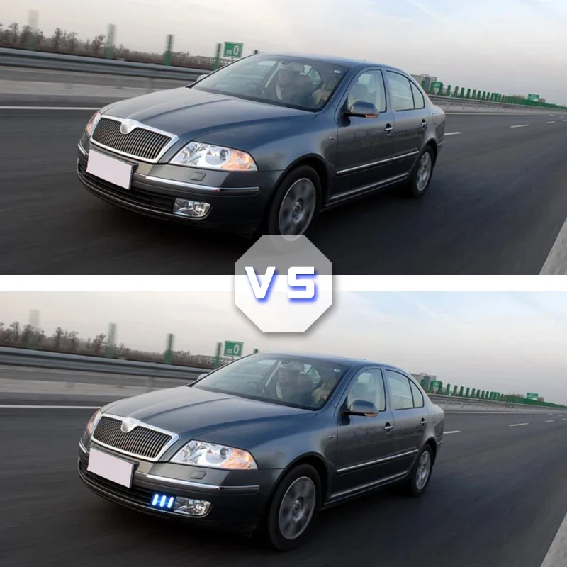 2 шт./компл. для Skoda Octavia A5 2007 2008 2009 водонепроницаемый дневной свет Стайлинг