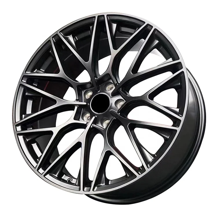 

19 inch 5 holes 5*112/114 .3 black alloy car wheels of ET35