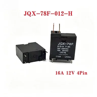 1-5 шт. Оригинальное электромагнитное реле JQX-78F-012-H T-85 12V 4PIN 16A, модуль силового реле (art.: 3920dcba092f3) - 3920dcba092f3